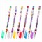 Ручки гелевые ЮНЛАНДИЯ, НАБОР 6 ЦВЕТОВ, БЛЕСТКИ, корпус с печатью, узел 0,7 мм, линия письма 0,5 мм, 142802 - фото 11023209