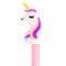 Ручка с топпером шариковая ЮНЛАНДИЯ "Единорожка", корпус ассорти, СИНЯЯ, пишущий узел 0,7 мм, 143806 - фото 11028273
