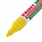 Маркер-краска лаковый (paint marker) 4 мм, ЖЕЛТЫЙ, БЕЗ КСИЛОЛА (без запаха), алюминий, BRAUBERG PROFESSIONAL, 150872 - фото 11029990