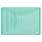 Папка-конверт с кнопкой БОЛЬШОГО ФОРМАТА (305х435 мм), А3, прозрачная, зеленая, 0,18 мм, BRAUBERG, 224033 - фото 11053096