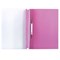 Скоросшиватель пластиковый с перфорацией BRAUBERG, А4, 140/180 мкм, розовый, 226588 - фото 11057123