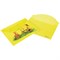 Папка-конверт с кнопкой ЮНЛАНДИЯ, А4, до 100 листов, прозрачная, желтая, 0,18 мм, 228668 - фото 11063902