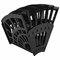 Лоток для бумаг веерный STAFF 7-ми секционный, 6 отделений, сетчатый, черный, 237023 - фото 11076037