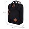 Рюкзак BRAUBERG FRIENDLY универсальный с длинными ручками, черный, 37х26х13 см, 270089 - фото 11082019