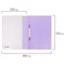 Скоросшиватель пластиковый BRAUBERG "Pastel" А4, 130/180 мкм, лиловый, 270456 - фото 11082883