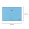 Папка-конверт с кнопкой BRAUBERG "Pastel", А4, до 100 листов, непрозрачная, аквамарин, 0,18 мм, 270474 - фото 11083028