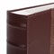 Фотоальбом BRAUBERG на 300 фотографий 10х15 см, обложка под кожу, бумажные страницы, бокс, бордо+бронза, 390681 - фото 11090999