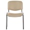 Стул для персонала и посетителей "ИЗО", хромированный каркас, кожзаменитель бежевый Z-21 - фото 11111634