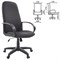 Кресло офисное СН 279, высокая спинка, с подлокотниками, черное-серое, 1138104 - фото 11111931