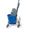 Тележка уборочная BRABIX, 1 съемное ведро 25 л, механический отжим, корзина, металлический каркас, синяя, 601498 - фото 11121876