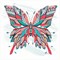 Картина стразами (алмазная мозаика) сияющая 30х30 см, ОСТРОВ СОКРОВИЩ "Бабочка", без подрамника, 662446 - фото 11143056