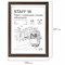Рамка НЕБЬЮЩАЯСЯ 21х30 см, МДФ под дерево, багет 17 мм, мокко, акриловый экран, STAFF "Carven", 391212 - фото 11157693