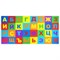 Коврик-пазл напольный 2,4х1,2 м, мягкий, "Алфавит", 32 элемента 30х30 см, толщина 1 см, ЮНЛАНДИЯ, 664657 - фото 11184720