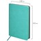 Ежедневник недатированный А5 (138х213 мм) BRAUBERG "Stylish", кожзам, гибкий, 160 л., бирюзовый, 111862 - фото 11194429