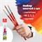 Кисти ПИФАГОР, набор 3 шт. (СИНТЕТИКА: круглые № 2, 3, 5), пакет с европодвесом, 200226 - фото 11206784