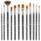 Кисти художественные набор 12 шт., синтетика, BRAUBERG ART CLASSIC, 200963 - фото 11207638