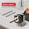 Точилка механическая BRAUBERG "STYLE", для ч/гр и цветных карандашей (в том числе утолщенных), крепление к столу, корпус черный, 228482 - фото 11209127