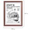 Рамка НЕБЬЮЩАЯСЯ 21х30 см, МДФ под дерево, багет 17 мм, мокко, акриловый экран, STAFF "Carven", 391212 - фото 11215730