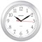 Часы настенные TROYKATIME (TROYKA) 11170113, круг, белые, серебристая рамка, 29х29х3,5 см - фото 11216667