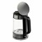 Чайник SCARLETT SC-EK27G101, 1,8 л, 2200 Вт, закрытый нагревательный элемент, стекло, черный - фото 11217487