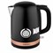 Чайник с термометром BRAYER BR1005BK, 1,7 л, 2200 Вт, закрытый нагревательный элемент, сталь, черный - фото 11217940