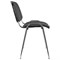 Стул для персонала и посетителей BRABIX "Iso CF-001", хромированный каркас, ткань серая с черным, 531420 - фото 11219074