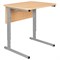 Стол-парта 1-местный регулируемый СУТ.54, 600х500х640-780 мм, рост 4-6, серый каркас, ЛДСП клён - фото 11220621