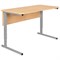 Стол-парта 2-местный регулируемый СУТ.55, 1200х500х520-640 мм, рост 2-4, серый каркас, ЛДСП клён - фото 11220641