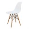 Стулья BRABIX "Eames CF-010", КОМПЛЕКТ 4 шт., пластик белый, опоры дерево/металл, 532630, 2033A - фото 11245280