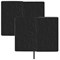 Ежедневник недатированный А5 (138х213 мм), BRAUBERG VISTA, под кожу, гибкий, фольга, 136 л., "Black", 112036 - фото 11265815