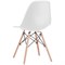 Стулья BRABIX "Eames CF-010", КОМПЛЕКТ 4 шт., пластик белый, опоры дерево/металл, 532630, 2033A - фото 11266240