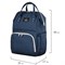 Рюкзак для мамы BRAUBERG MOMMY с ковриком, крепления на коляску, термокарманы, синий, 40x26x17 см, 270820 - фото 11270814