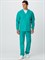 Костюм мужской ХАССП-База (тк.ТиСи,120), бирюзовый - фото 11294697