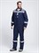 Костюм Лигор-2 СОП (тк.Смесовая,210) п/к, т.синий/серый - фото 11294715