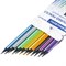Карандаши цветные BRAUBERG METALLIC, 12 цветов металлик, трехгранные, грифель 3 мм, черное дерево, 181853 - фото 11318374