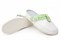 Сабо женские нат.кожа Комфорт ПВХ, белый/зеленый - фото 11367491