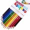Карандаши цветные стираемые с резинкой CARIOCA "Erasable", 12 цветов, шестигранные, грифель 3 мм, 42897 - фото 11385138