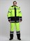 Костюм сигнальный зимний для дорожника Ультра (тк.Смесовая,210) п/к, лимонный/черный - фото 11389155