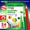 Карандаши цветные утолщенные BRAUBERG KIDS, 24 цвета, шестигранные, грифель 5 мм, натуральное дерево, 181879 - фото 11702726