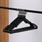 Вешалки-плечики для одежды, размер 48-50, металл, антискользящие, КОМПЛЕКТ 20 шт., черные, BRABIX PREMIUM, 608468 - фото 11799638