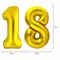 Шары воздушные НАБОР ДЛЯ ДЕКОРА "18 лет", 17 шаров, золото/серебро, BRAUBERG, 591900 - фото 12101739
