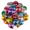 Шары воздушные 30 см, 50 штук, "ХРОМ", ассорти, BRAUBERG KIDS, 591884 - фото 12108074