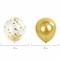 Шары воздушные НАБОР ДЛЯ ДЕКОРА "Мечта", 100 шаров, сиреневый/белый/золото, BRAUBERG KIDS, 591897 - фото 12108304