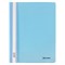 Скоросшиватель пластиковый BRAUBERG "Pastel" А4, 130/180 мкм, аквамарин, 270455 - фото 12534376