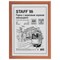 Рамка НЕБЬЮЩАЯСЯ 21х30 см, МДФ под дерево, багет 17 мм, светлое дерево, акриловый экран, STAFF "Carven", 391213 - фото 12540630