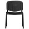 Стул для персонала и посетителей "ИЗО", черный каркас, ткань черная, В-14/С-11 - фото 12545887