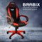 Кресло компьютерное BRABIX "Blaze GM-162", TW/экокожа, черное/красное, 532580, 7083508 - фото 12552036