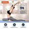 Коврик для йоги и фитнеса спортивный двухцветный, ТПЭ, 183x61x0,6 см, голубой/синий, DASWERK (ДАСВЕРК), 680033 - фото 12559387