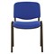 Стул для персонала и посетителей BRABIX "Iso CF-005", черный каркас, ткань синяя с черным, 531974 - фото 12670348