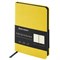 Ежедневник недатированный МАЛЫЙ 100х150 мм А6 BRAUBERG "Metropolis Mix", под кожу, 136 л., желтый, 113303 - фото 13099868